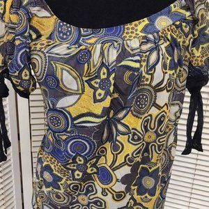 Sweet Pea Staci Frati Paisley Sheer Blouse Medium